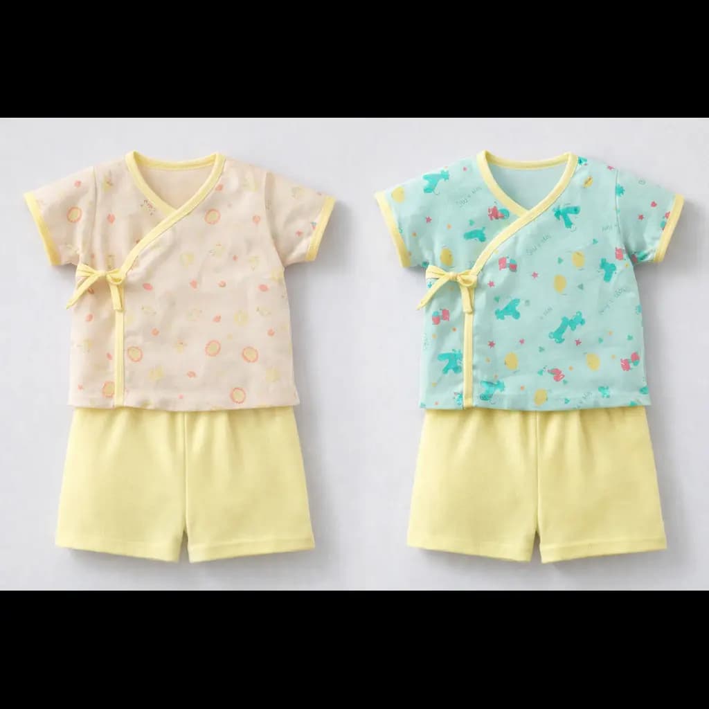 Short and Bottom Kimono Set